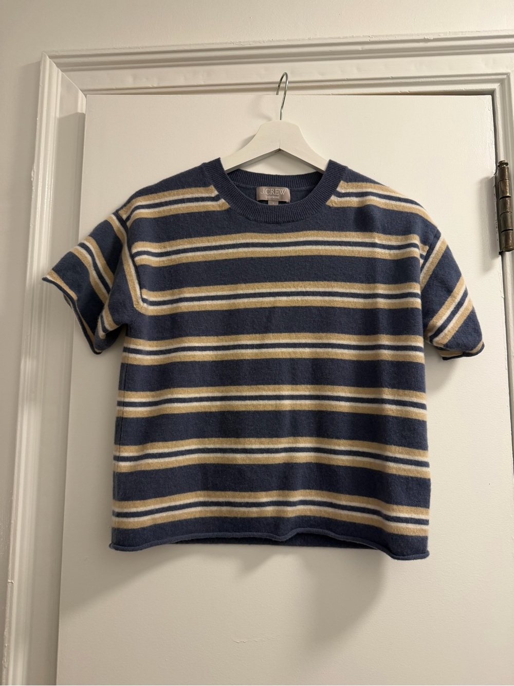 J Crew cashmere striped tee - Picture 2 of 2